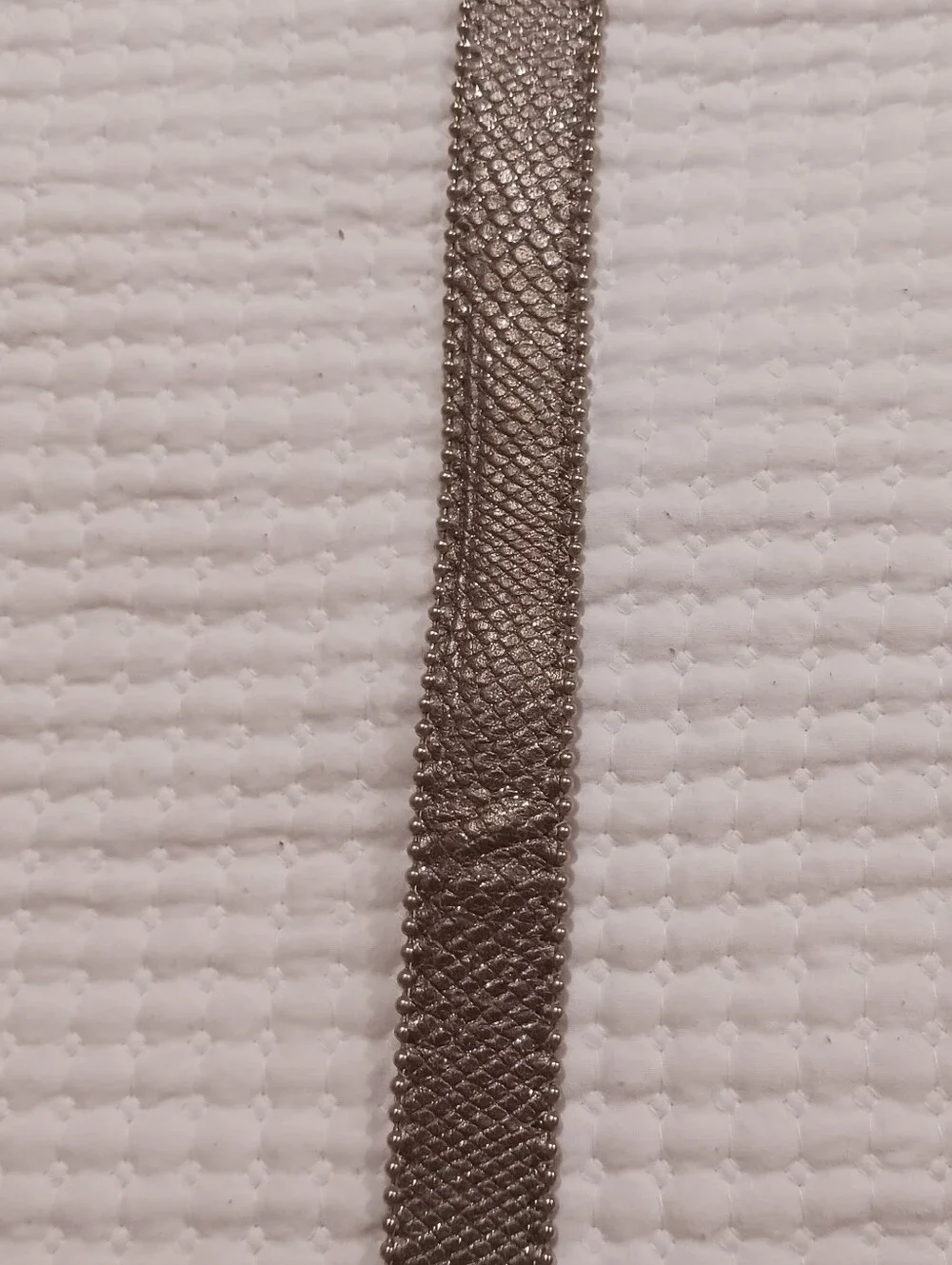 BB Simon Embossed Leather Ball Chain Belt